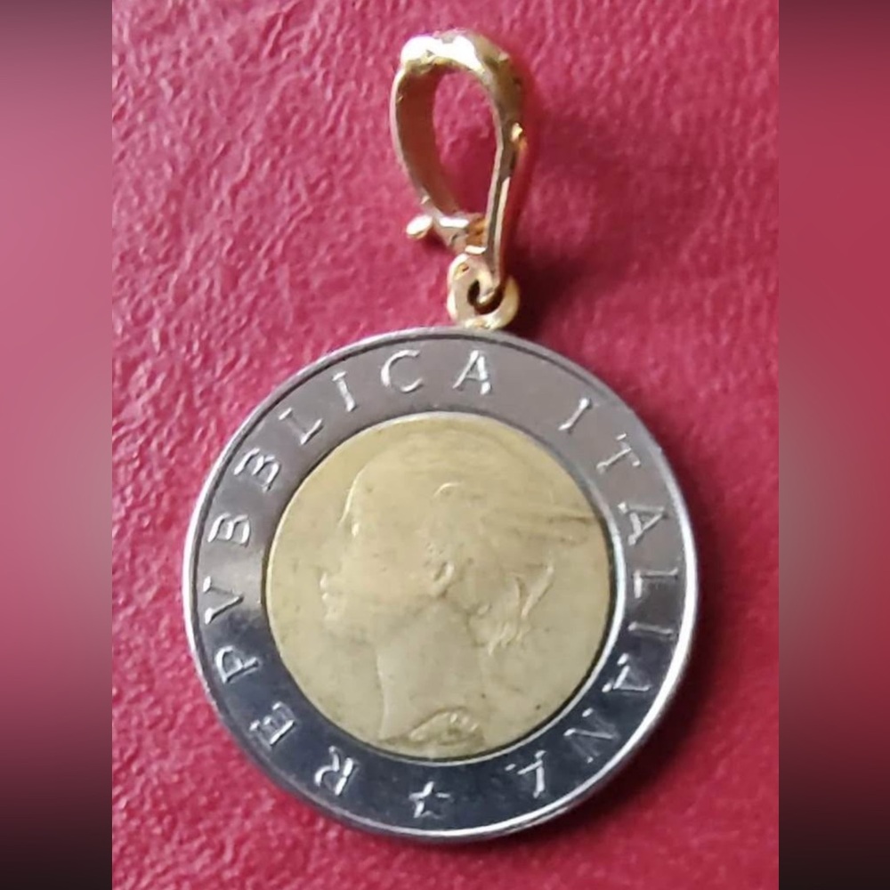 Lira Coin Pendant Set - Picture 10 of 10
